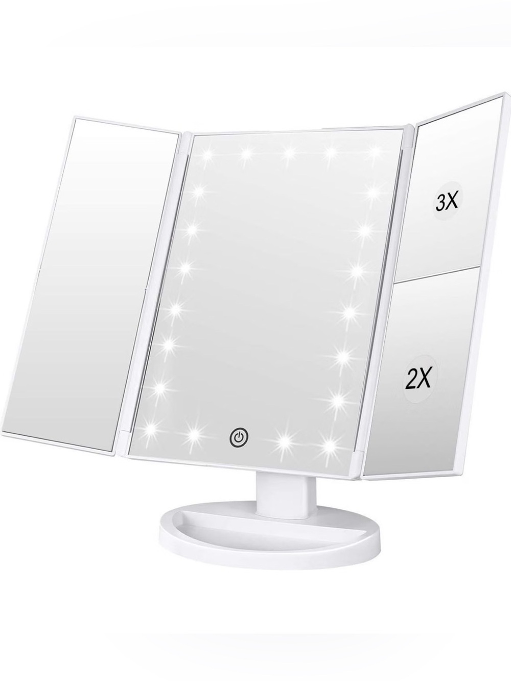 Makeup Mirror and Adjustable Touch Screen Lighted for Women